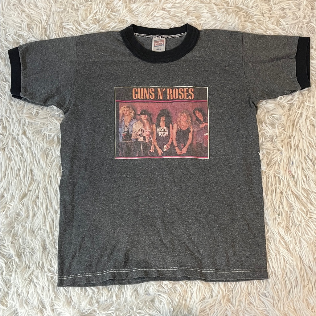 Vintage Guns N Roses Soffe Shirts Made In The Usa Size Youth Large